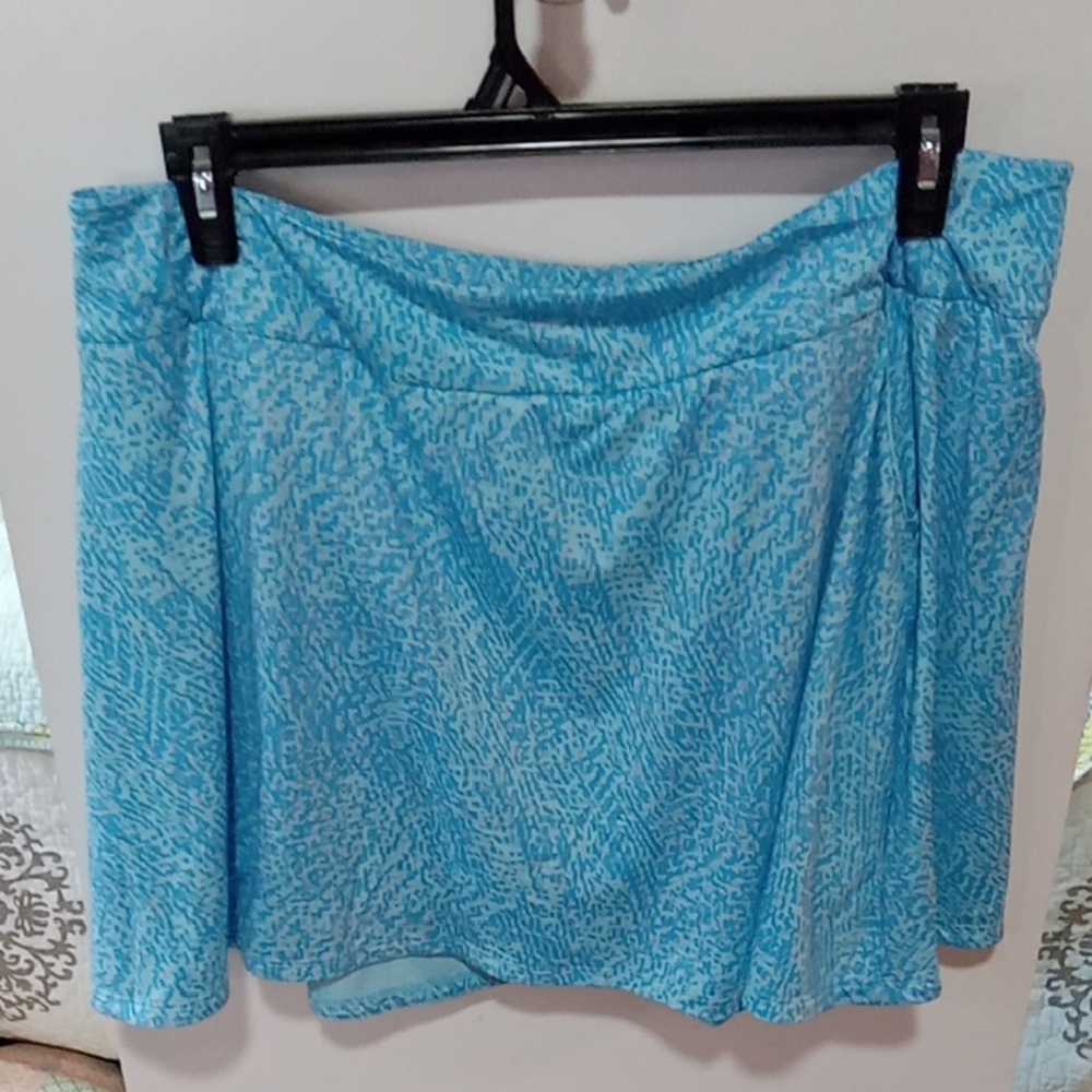 (505) adidas Skorts, Light Blue and Pink Patterned Activewear
